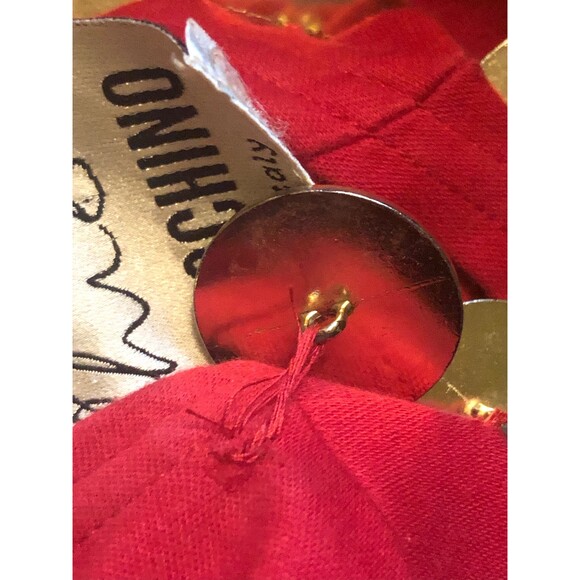 1990s MOSCHINO CHEAP and CHIC Red Noisemaker Tank Top Coin Trim. XS-S - Picture 10 of 10